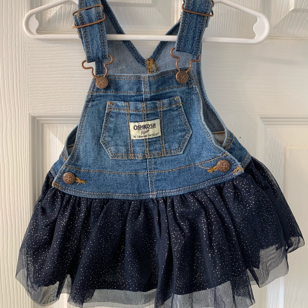 Oshkosh Overall dress 6 mo